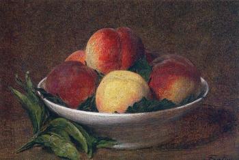 亨利 方丹 拉圖爾 Peaches in a Bowl 亨利 方丹 拉圖爾 Peaches in a Bowl